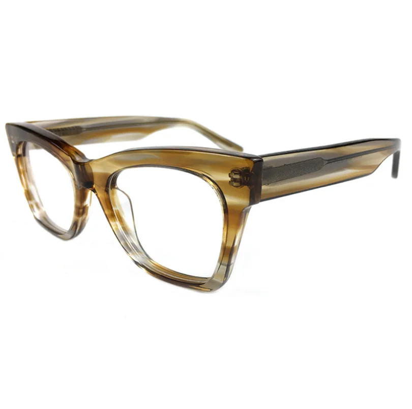 

Vintage Prescription Myopia Eyeglasses Frame Handmade Acetate Men Optical Eyewear Retro Anti Radiation Computer Glasses Women