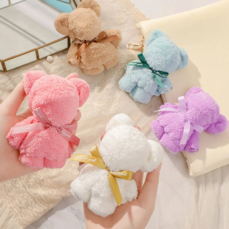 Подарочное полотенце Coral Velvet Bear для свадьбы, дня рождения, Дня матери и душа ребенка, украшение для вечеринки и Babyshower on.