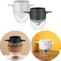portable foldable coffee filter stainless steel easy clean reusable coffee funnel paperless pour coffee dripper dropshipping