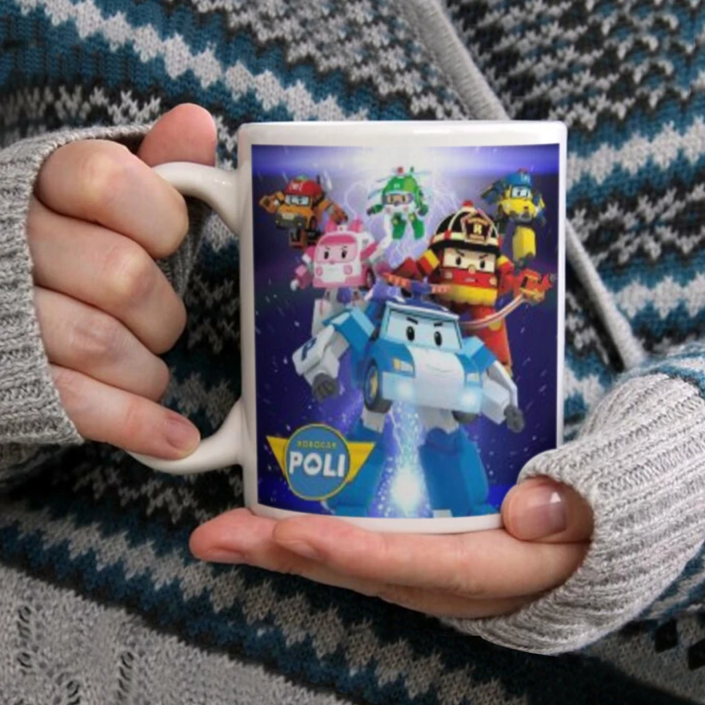 Многофункциональная керамическая кружка R-Robocar для послеобеденного чая 11 унций