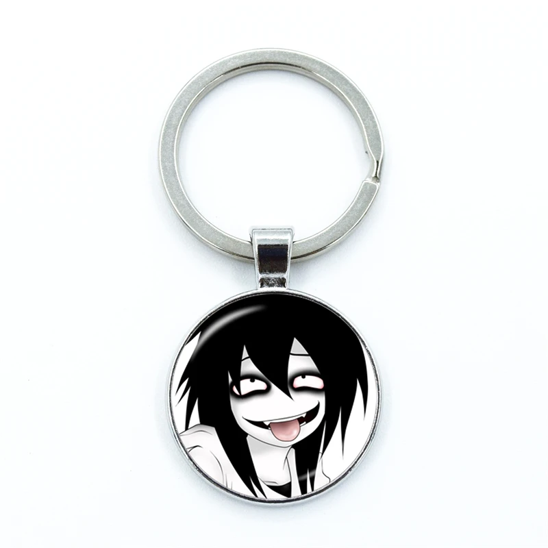 Джефф и Джейн кулон-убийца брелок Creepypasta жуткая паста Ticci Toby модный стеклянный