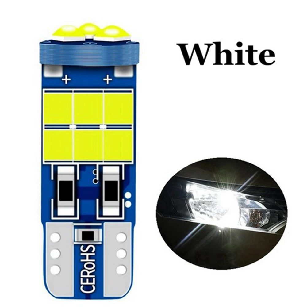 

10 шт., автомобильные светодиодсветодиодный лампы W5W T10 3030 15SMD
