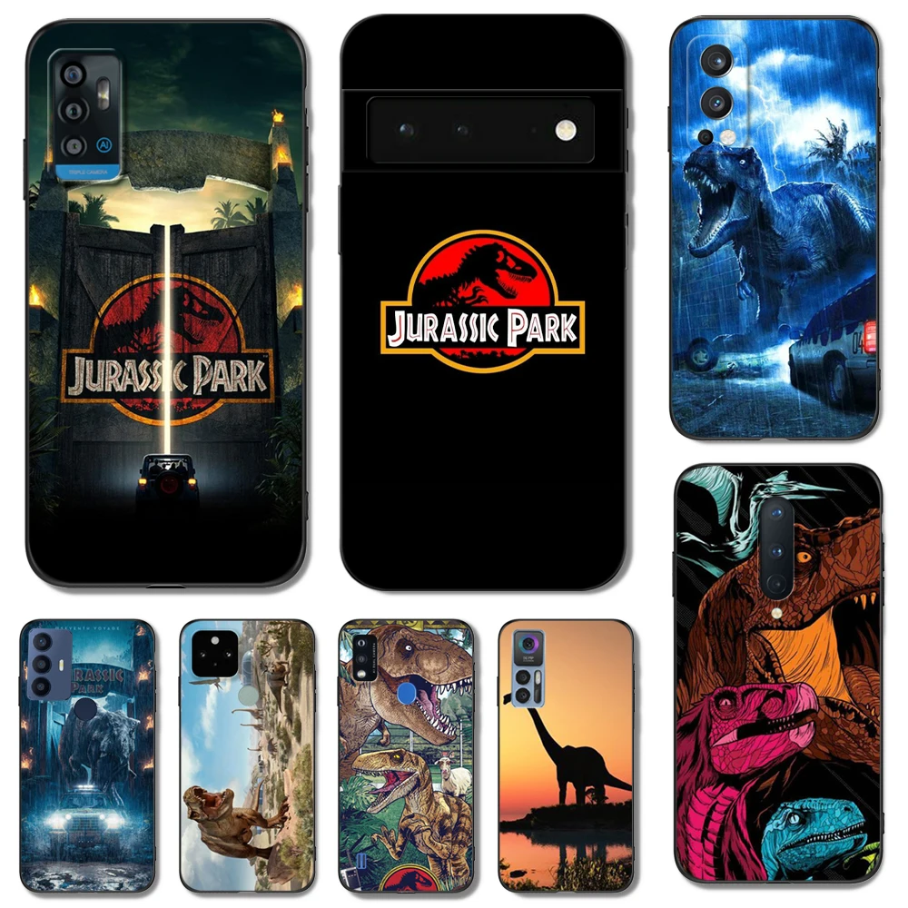

Black Tpu Case For TCL phone 30 plus 303 30XE 30V 30SE E 306 305 Jurassic Park Dinosaurs
