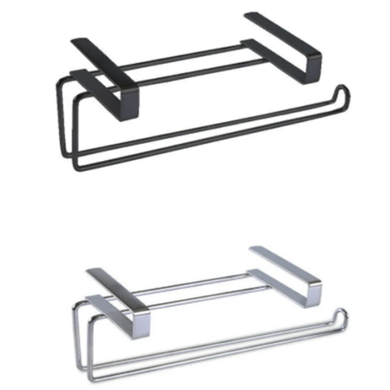 

Kitchen Stainless Steel Tissue Holder Punch-Free Storage Toilet Paper Holder Roll Paper Holder Towel Holder Rag Rack