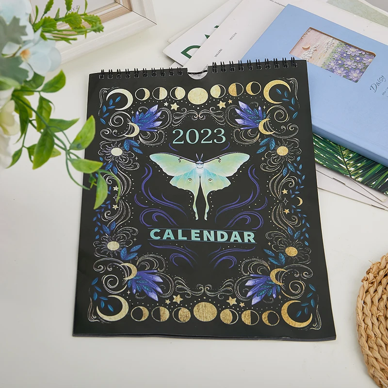 

Creative Dark Forest Lunar Calendar 2023 Wall Calendar Diary Learning Work Daily Calendar Time Planning Wall Decor New Year Gift