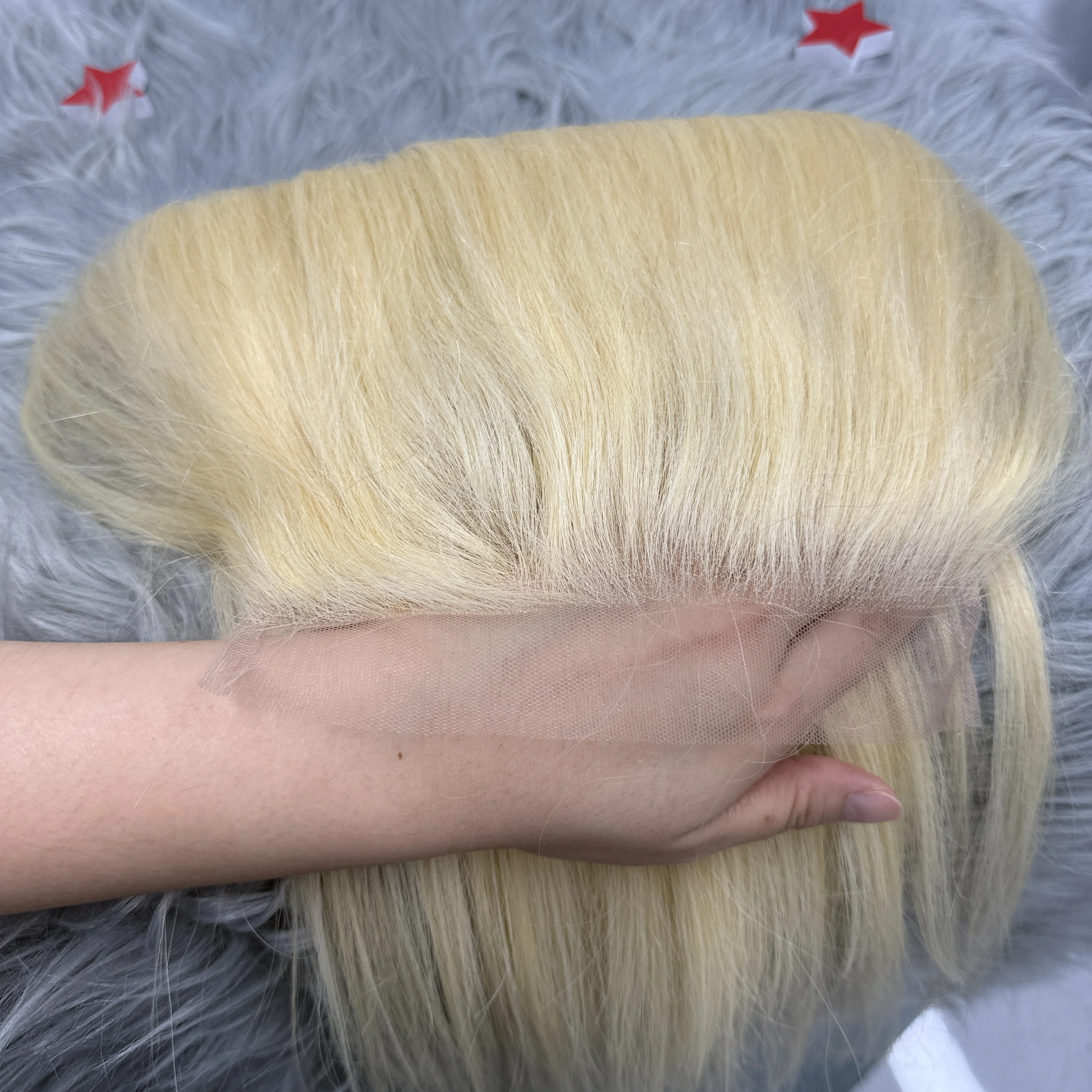 Фото Nabi 13x6 13x4 Прозрачный кружевной фронтальный топ HD 7x7 6x6 5x5 4x4 Blonde Swiss Closure 613 #   Шелковистые прямые волосы из 100% натурального человеческого волоса для женщин №3