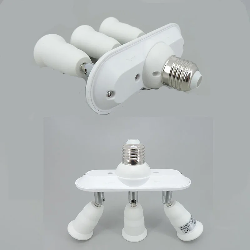 AC 110 В 220 гибкий 1 E27 To 3 3E27 Светодиодный светильник Разветвитель Лампа Цоколь