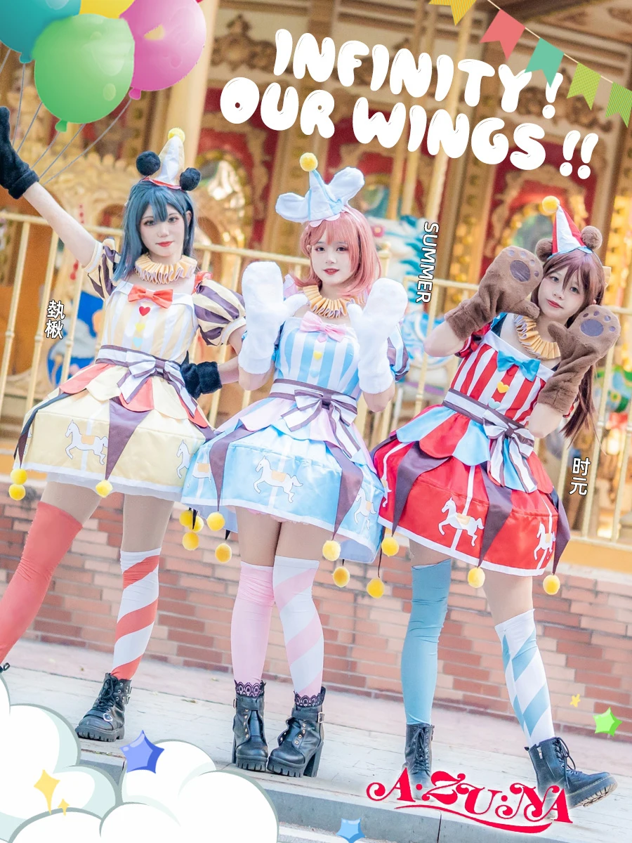 

COS-KiKi аниме Lovelive! Платье для косплея эухара айсуму/Осака шизуку/Юки сетсуна А. ЗУ. А. Суэно 2, костюм для вечеринки SJ Unform