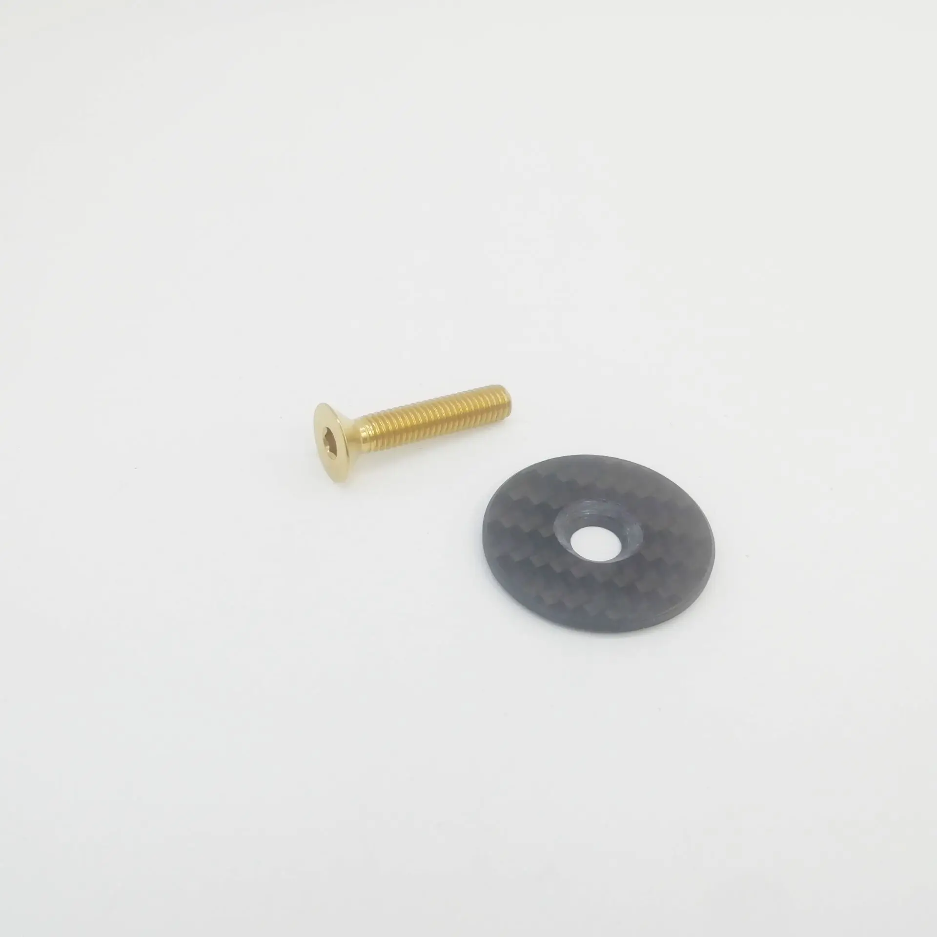 

Liumeili Титан Ti Гарнитура из углеродного волокна Верхняя крышка и титановый болт Винт M6X30 мм Аксессуары для велосипеда с ЧПУ Запчасти для велоспорта