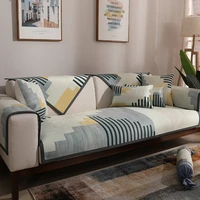 nordic style velvet sofa covers for living room four seasons universal corner sofa cover modern non slip couch cover slipcover