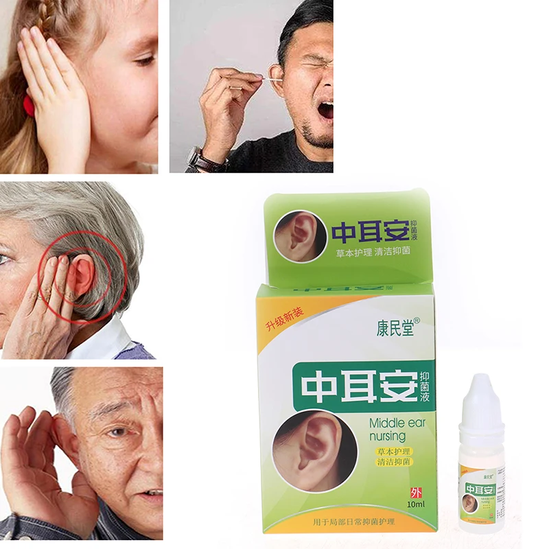 

10 мл китайский деафен для ушей, жидкость для здоровья, травяная медицина, капли для острого отита уха, ушей, ушей, Лечение болей в ушах