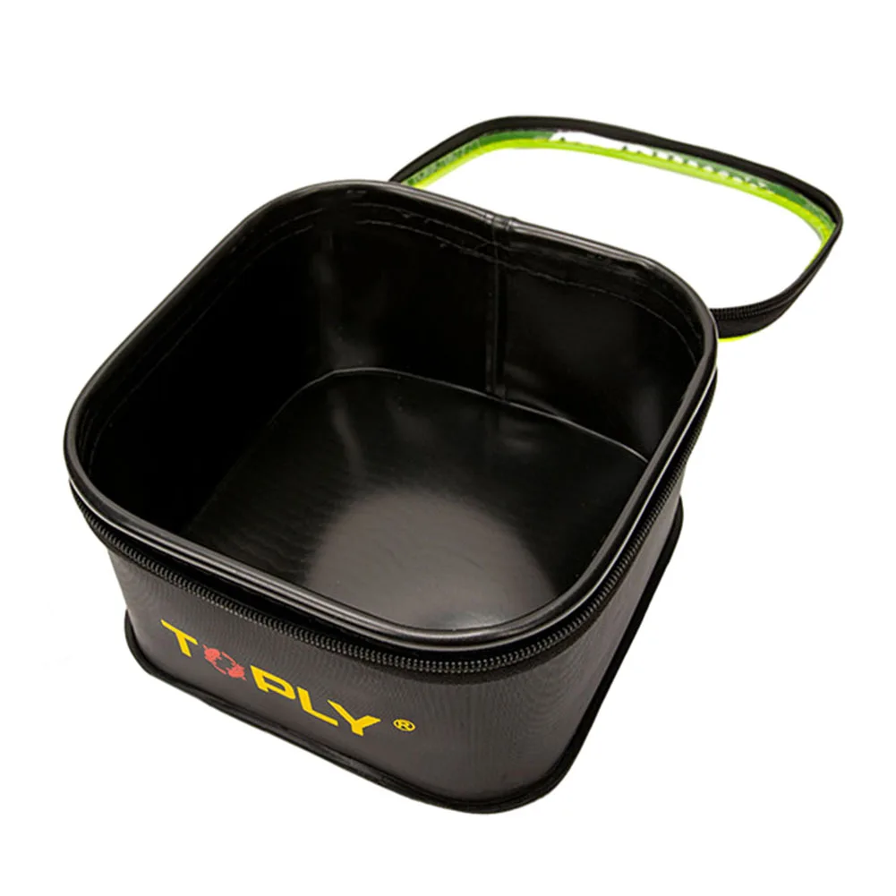 

Portable Fishing Bucket Tackle Boxs Outdoor Folding EVA Fishing Bag Camping Net Bucket Iscas Pesca Fishing Tackle Accessories