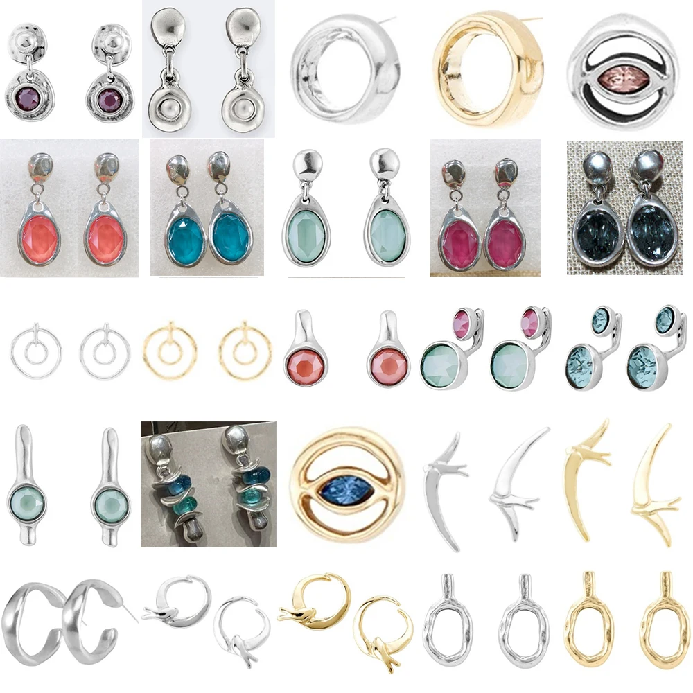 

2021 New Style Stainless steel alloy Silver Color Charm Fashion Athens Earrings for Attractive Women Free Wholesale Shipping