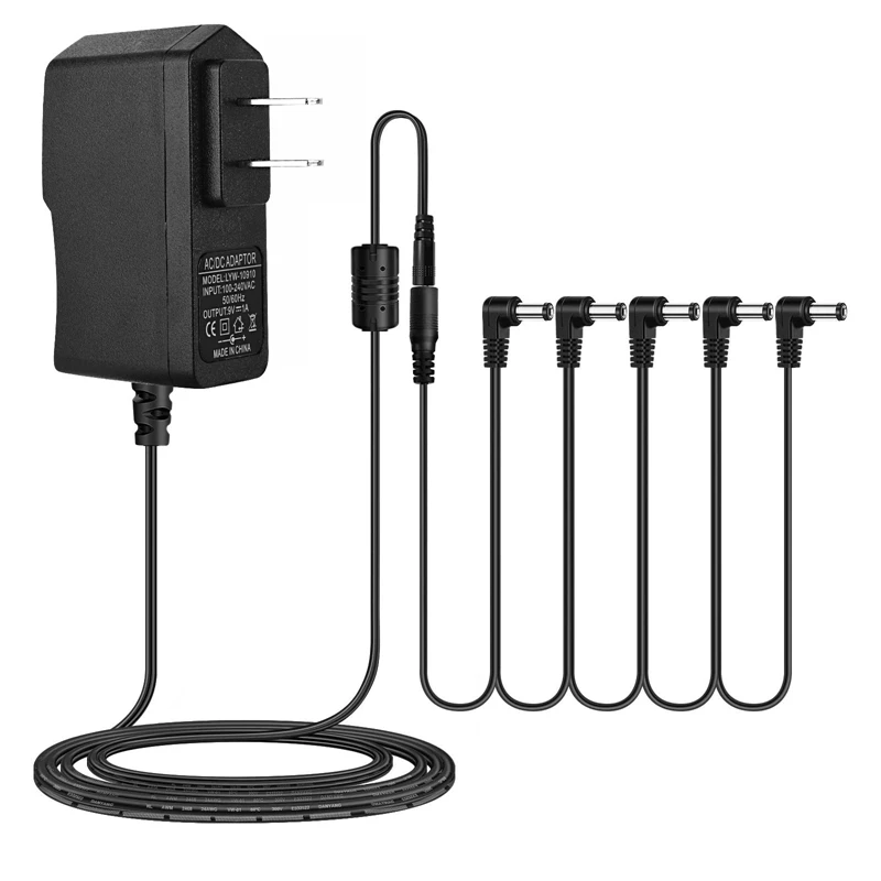 

Адаптер питания для гитарной педали, кабель с цепочкой маргаритки, от 1 до 5 способов, аксессуары для педали гитарных эффектов, переходник 9 в ...