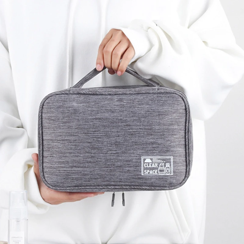 

Travel Toiletry Bag for Women,Water-resistant Makeup Cosmetic Bag w/ Sturdy Hanging Hook,Travel Organizer for Toiletries