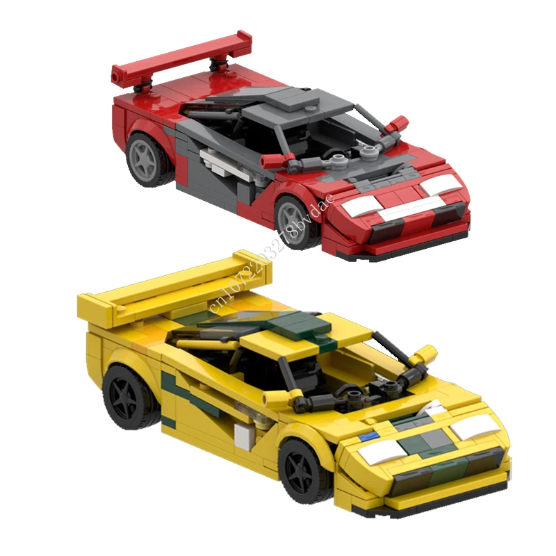 

MOC Speed Champion Track version sports car 24 Hours of Le Mans Model Building Blocks Bricks Creative Assembly Kids Toys Gifts