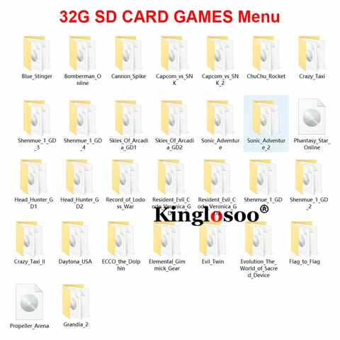 Игровая SD-карта Dreamshell с 38 играми для Sega Dreamcast DC консоль SD кардридер адаптер