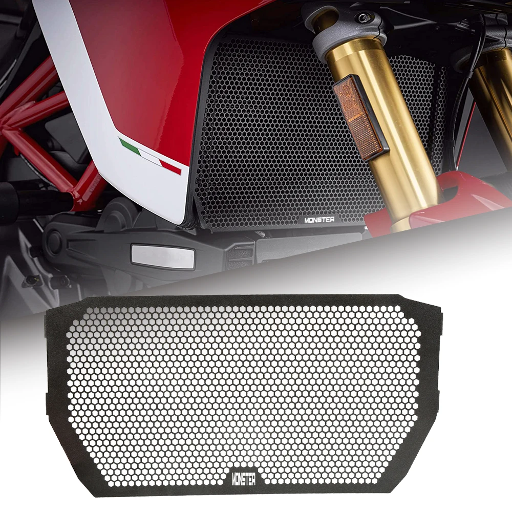 

For DUCATI MONSTER 1200 1200S MONSTER821 2014 2015 2016 Motorcycle Accessories Aluminum Radiator Grille Guard Cover Protector