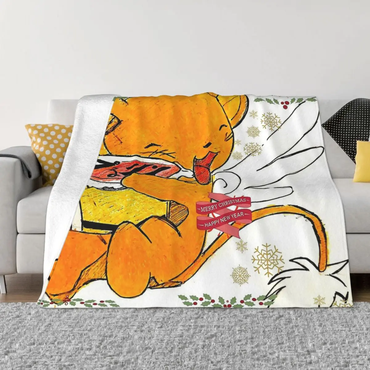 

Home decoration plush Sofa blankets anime pattern print Bedspread on the bed anime fluffy soft blankets thick blanket for winter