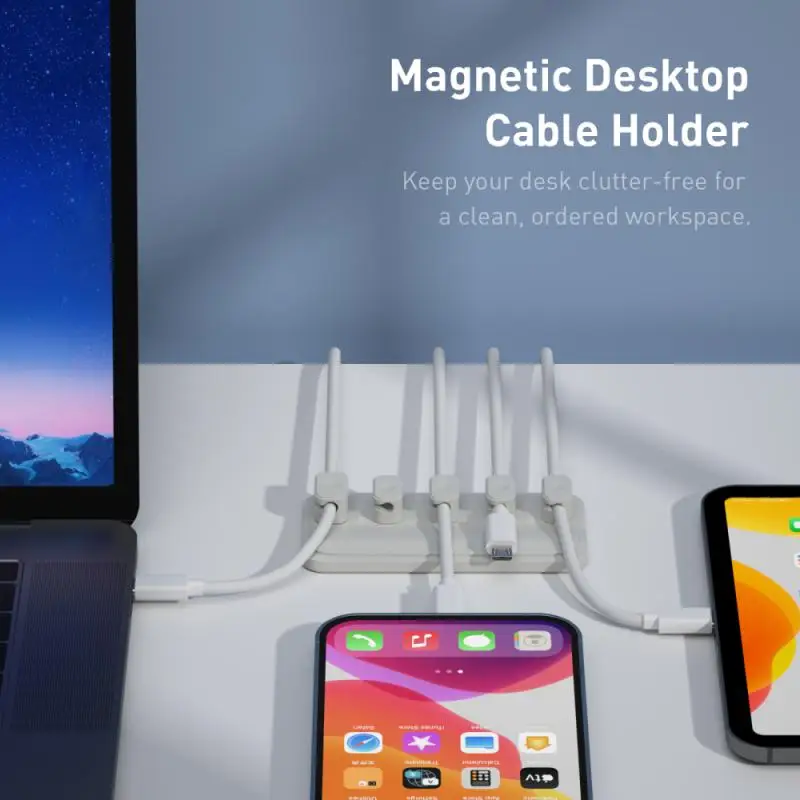 

Data Line Storage Magnetic Cable Manager Office Desktop Data Line Hub Is Suitable For Wires With A Diameter Of Less Than 4.2mm