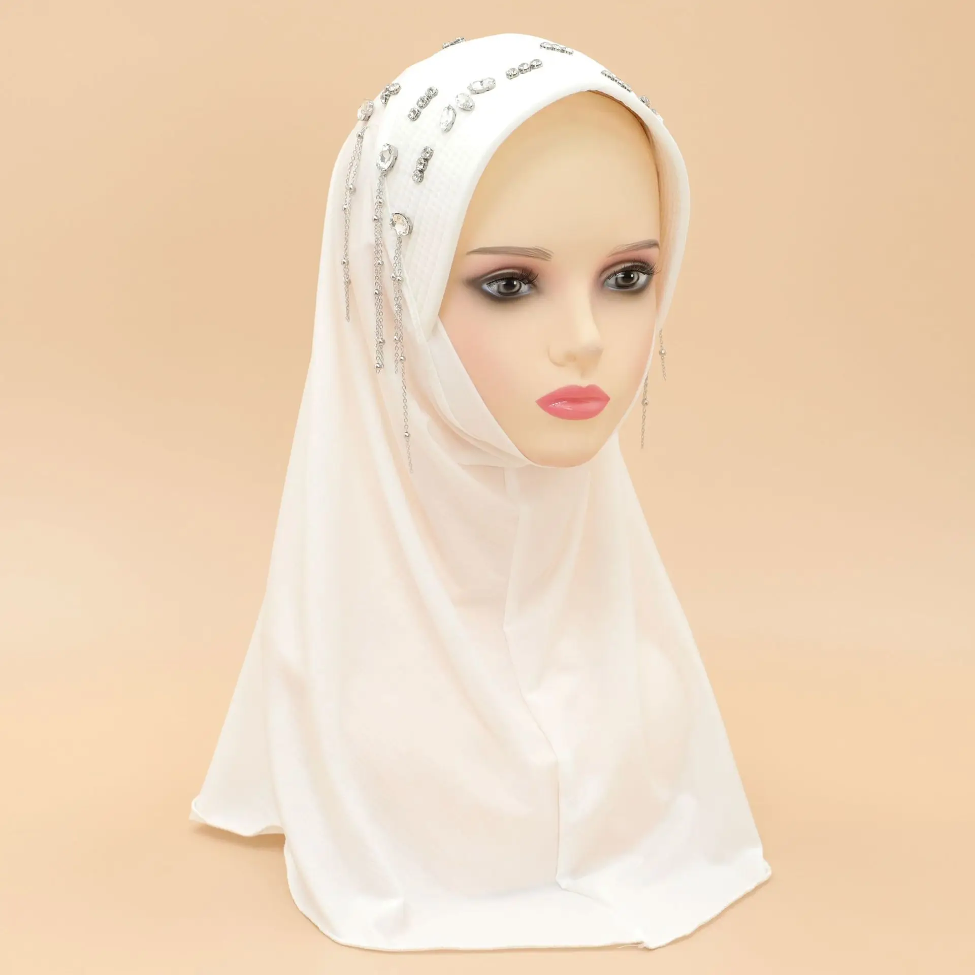 Алмазная кисточка Амира мусульманский мгновенный шарф хиджаб женский исламский