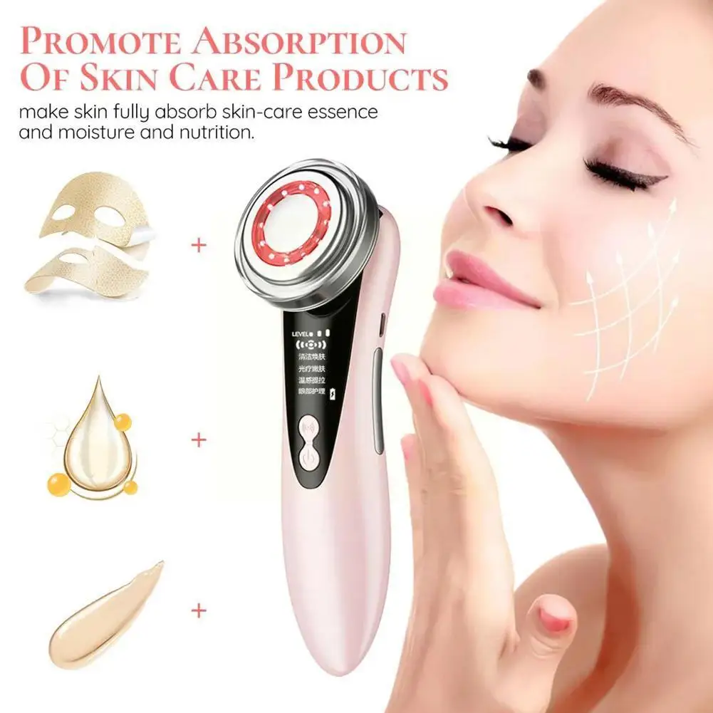 

Multifunctional Household Beauty Instrument Face Photon Rejuvenation Pore Introducer Face Pulling Cleaning RF And V1V9