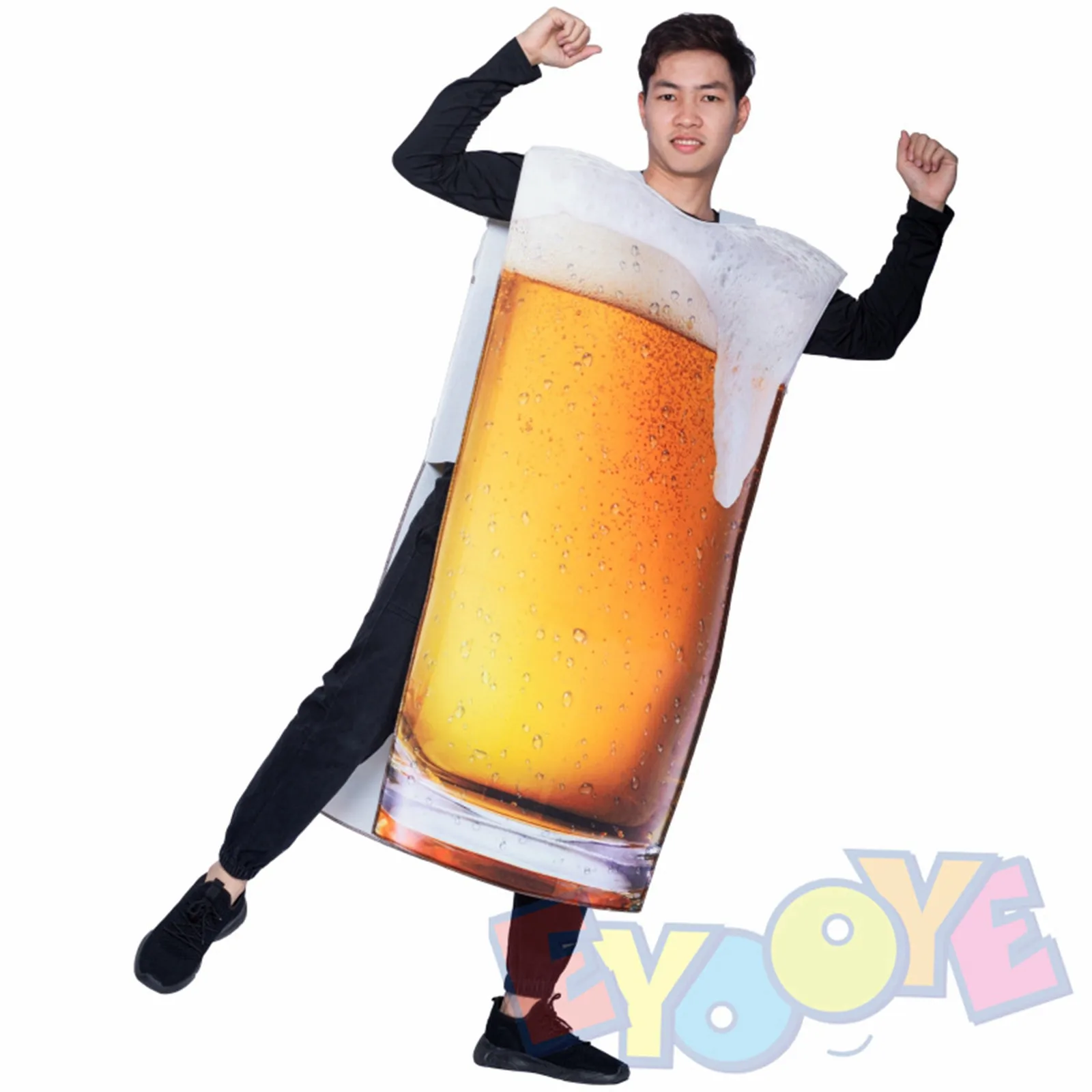 COS костюм для пивной бутылки праздничный наряд взрослых забавных мероприятий