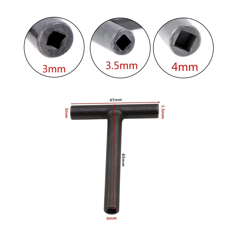 

T Type Wrench 3/3.5/4mm Valve Screw Clearance Adjusting Spanner Square Hexagon Multi-purpose Valve Screw Adjustment Wrench