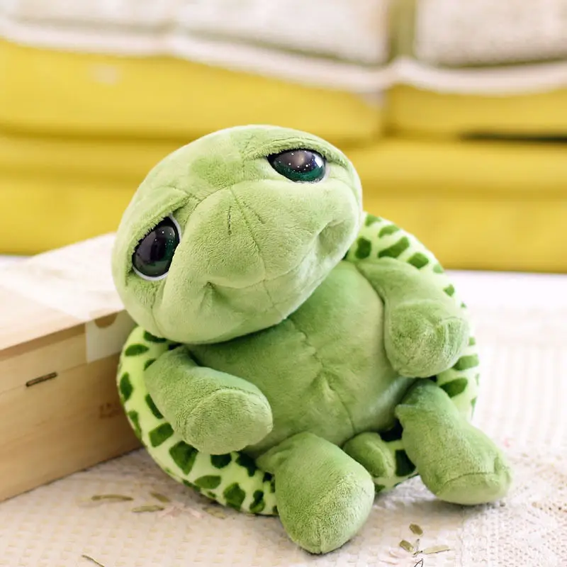 

20cm Stuffed Plush Animals Super Green Big Eyes Stuffed Tortoise Turtle Animal Plush Baby Toy Gift mini plush stuffed animals