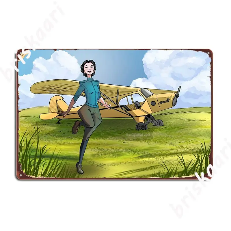 

Пилот, приходящий домой, металлический знак, таблички, настенная пещера, Классический фотографический плакат