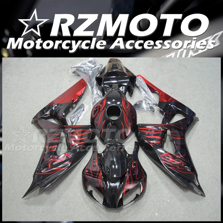 

4Gifts New ABS Bike Fairings Kit Fit For HONDA CBR1000RR 2006 2007 06 07 Bodywork Set Red Flame