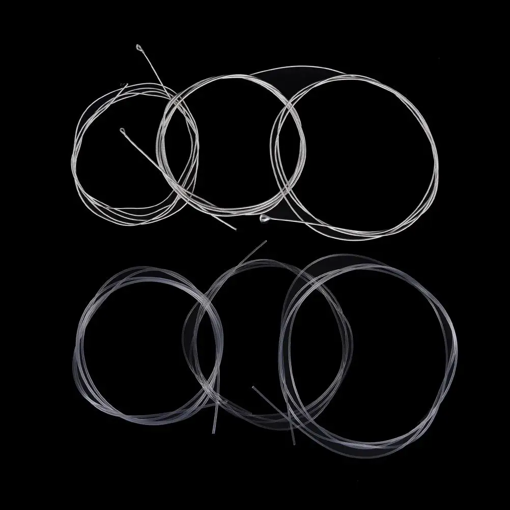 

6Pcs High Quality Guitar Strings Nylon Silver Strings For Classical Guitar 1M 1-6 E B G D A E Guitarra Bass Accessories