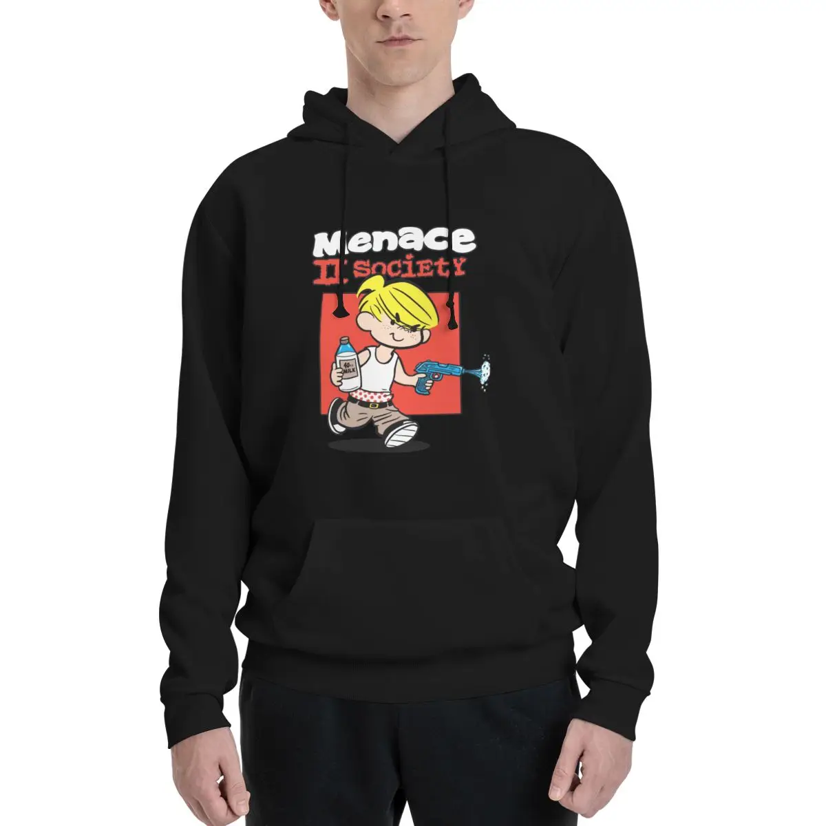

Menace To Society Polyester Hoodie Men's Women's Sweater Size XXS-3XL