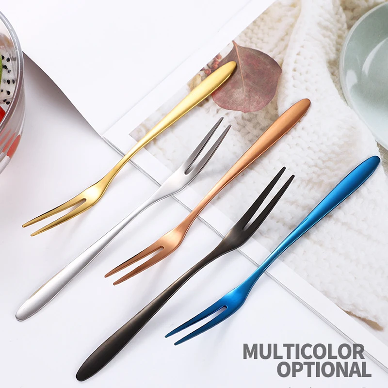 Набор мини-вилок для фруктов из нержавеющей стали 2/6 шт. |