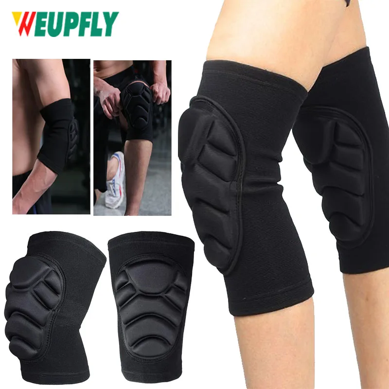 

1 Pair Knee Elbow Pads Brace Support for Cycling Snowboard Roller Skating Skateboard Extreme Sports Protective Gear Kneepads