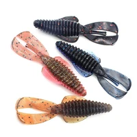 practical artificial bait smooth mini colorful worm fishing bait fishing lure fishing lure 10pcs 8cm4 5g