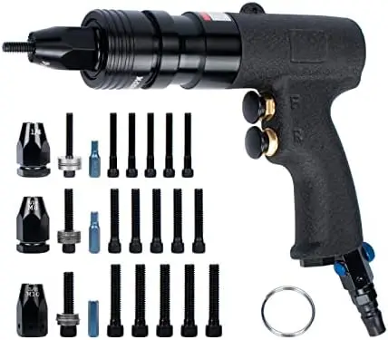 

Nut Kit, Pneumatic Rivnut Gun with 1/4'', 5/16'' & 3/8'' Mandrels