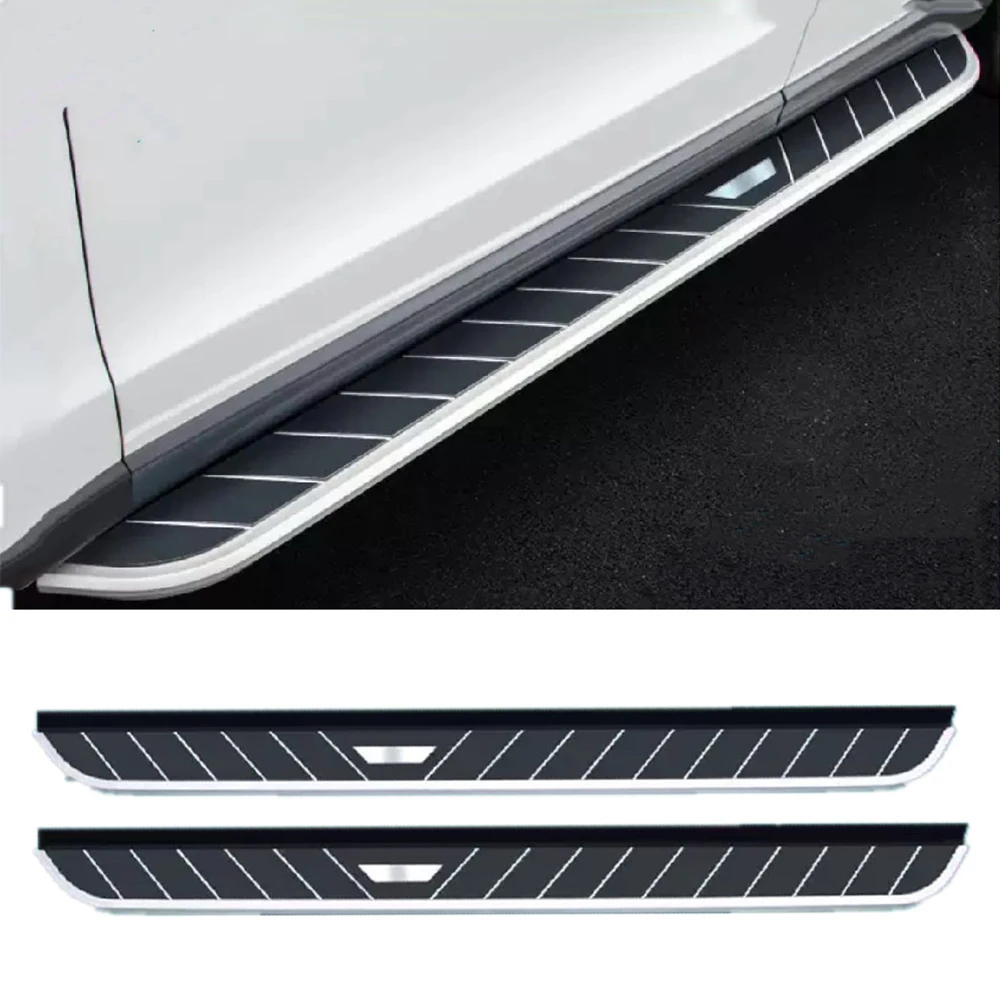 

2Pcs Fits for Mitsubishi Eclipse Cross 2018-2022 Aluminum Fixed Running Board Side Step Pedal Side Tube Nerf Bar Platform