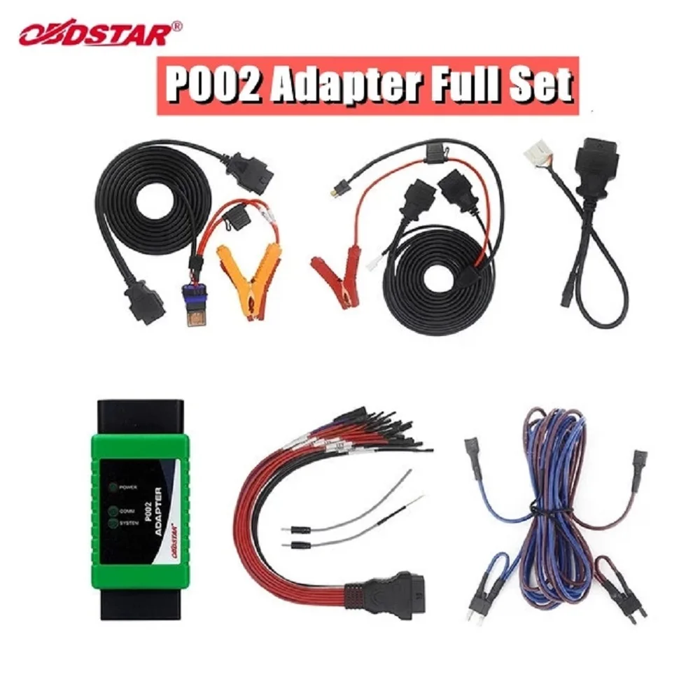 

OBDSTAR P002 Adapter Full Set For T-OYOTA 8A And Ford All Key Lost Cables For Bos-ch ECU Flash Work with X300 DP Plus Pro4