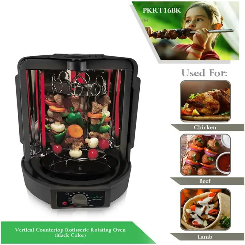 

Countertop Rotisserie Rotating Oven (Black)