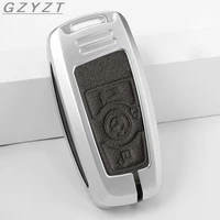 zinc alloy smart car key cover case for bmw x3 f25 f10 f30 f20 f80 serie 1 3 5 7 x4 f26 cas4 2 buttons remote holder accessories