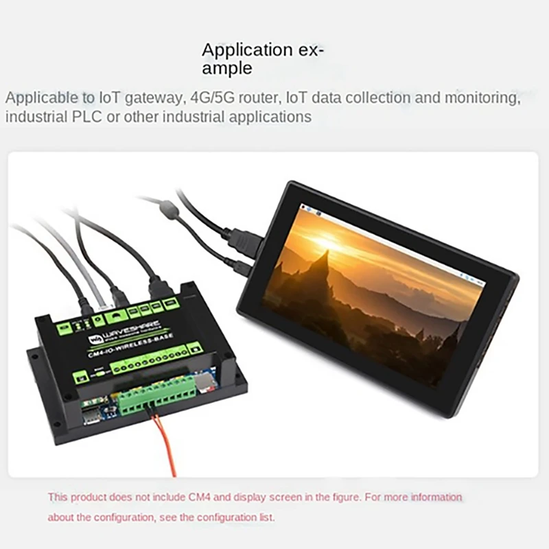 Плата расширения Waveshare для Raspberry Pi CM4 промышленный модуль 5G/4G/Lora связи IO
