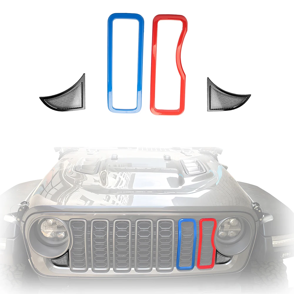 

Накладка На Передний Бампер Для Jeep Wrangler JL Rubicon 2024-2025, Защита От Пыли, Нержавеющая Сталь, Черный/хром