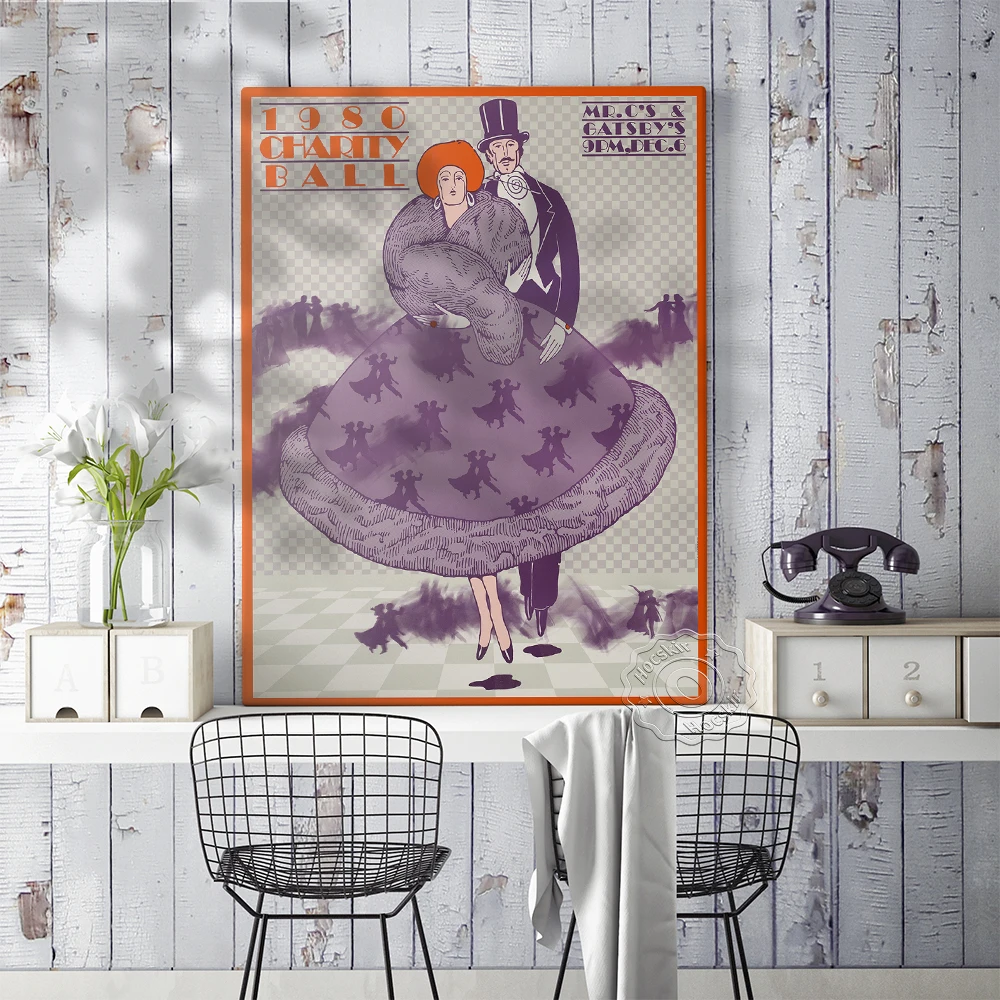 Lanny Sommese благотворительный шар винтажная реклама печать художественный постер