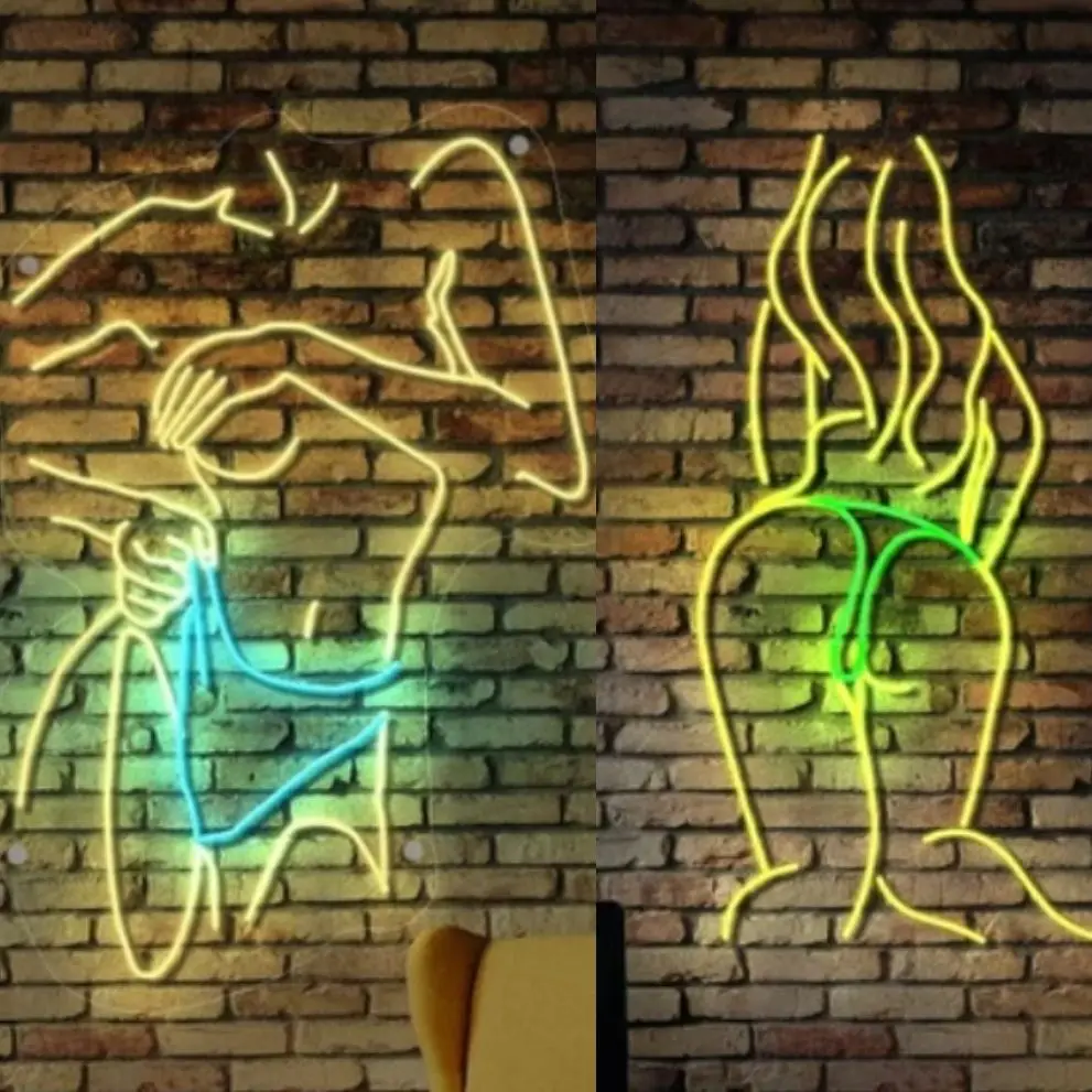 

LED Neon Lamp Logo Body Neon Lamp Sexy Neon Lamp Character Room Logo Room Decoration Customized Neon Lamp Animation Neon Lamp