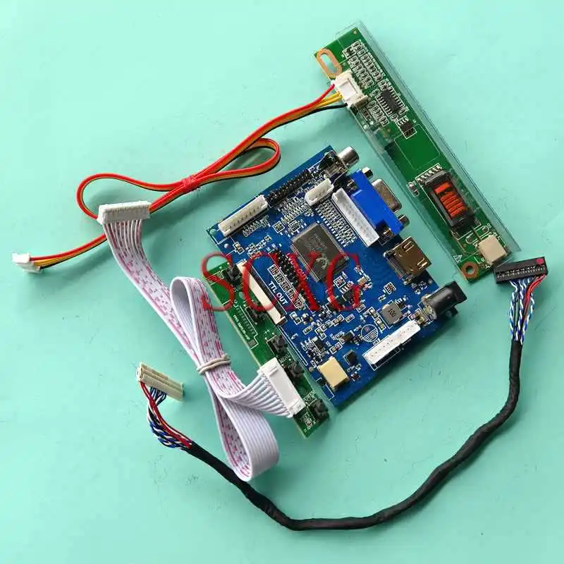 

LED LCD Display Matrix Controller Board Fit B154EW01 B154EW02 30 Pin LVDS HDMI-Compatible AV VGA 15.4" 1280*800 DIY Kit 1CCFL