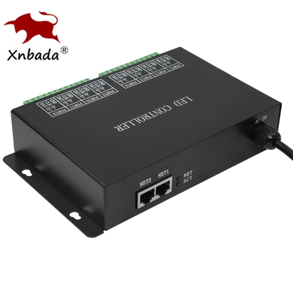 Фото H801RC H802RA H803TC WS2812B WS2811 Светодиодная лента RGBIC Artnet Eternet-SPI Пиксельный контроллер WS2815 Программируемое освещение 4 канала/8 канала №1