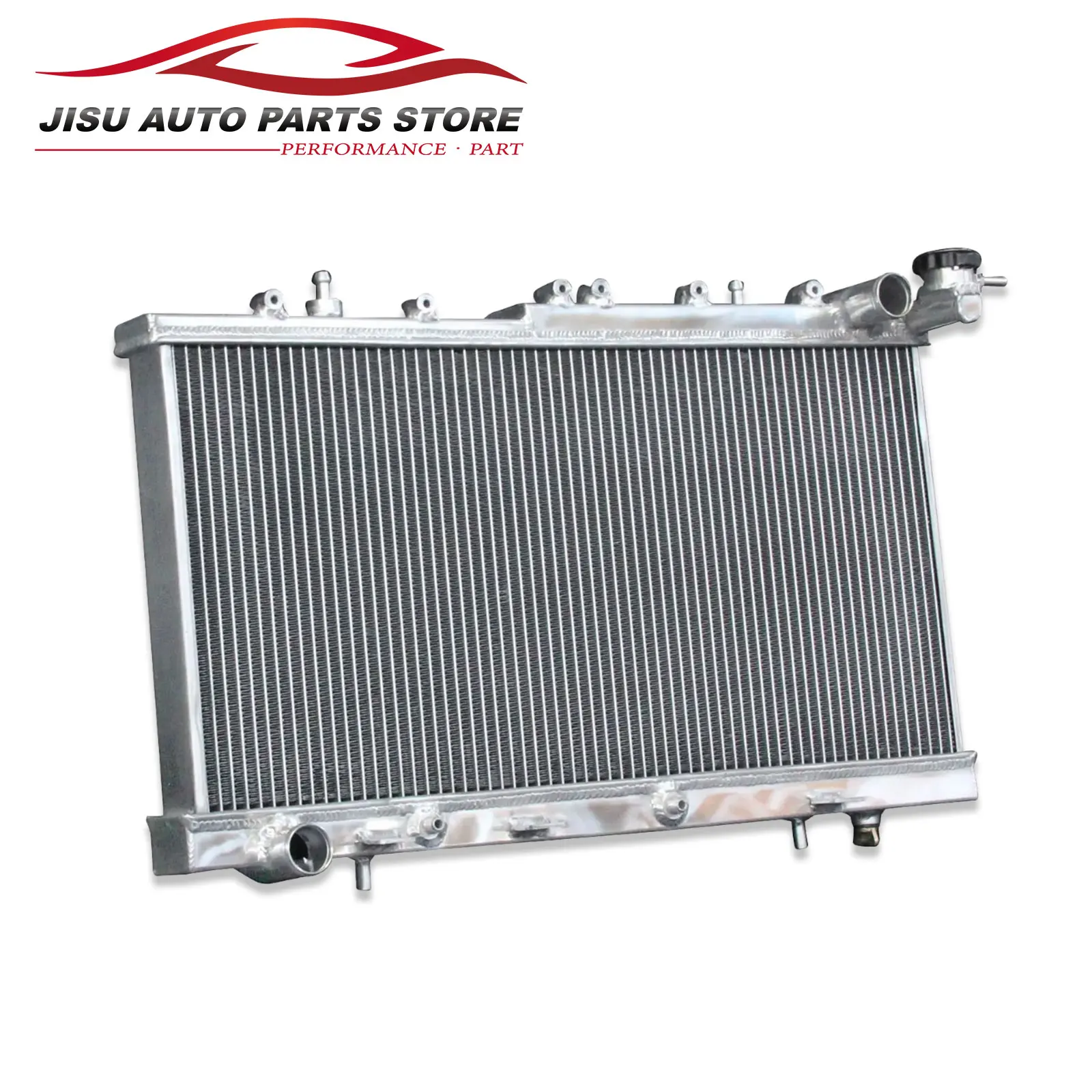 2-рядный алюминиевый радиатор + вентиляторы для 1991-2015 Nissan Sentra Tsuru Lucino 200SX Tsubame L4 AT 1992