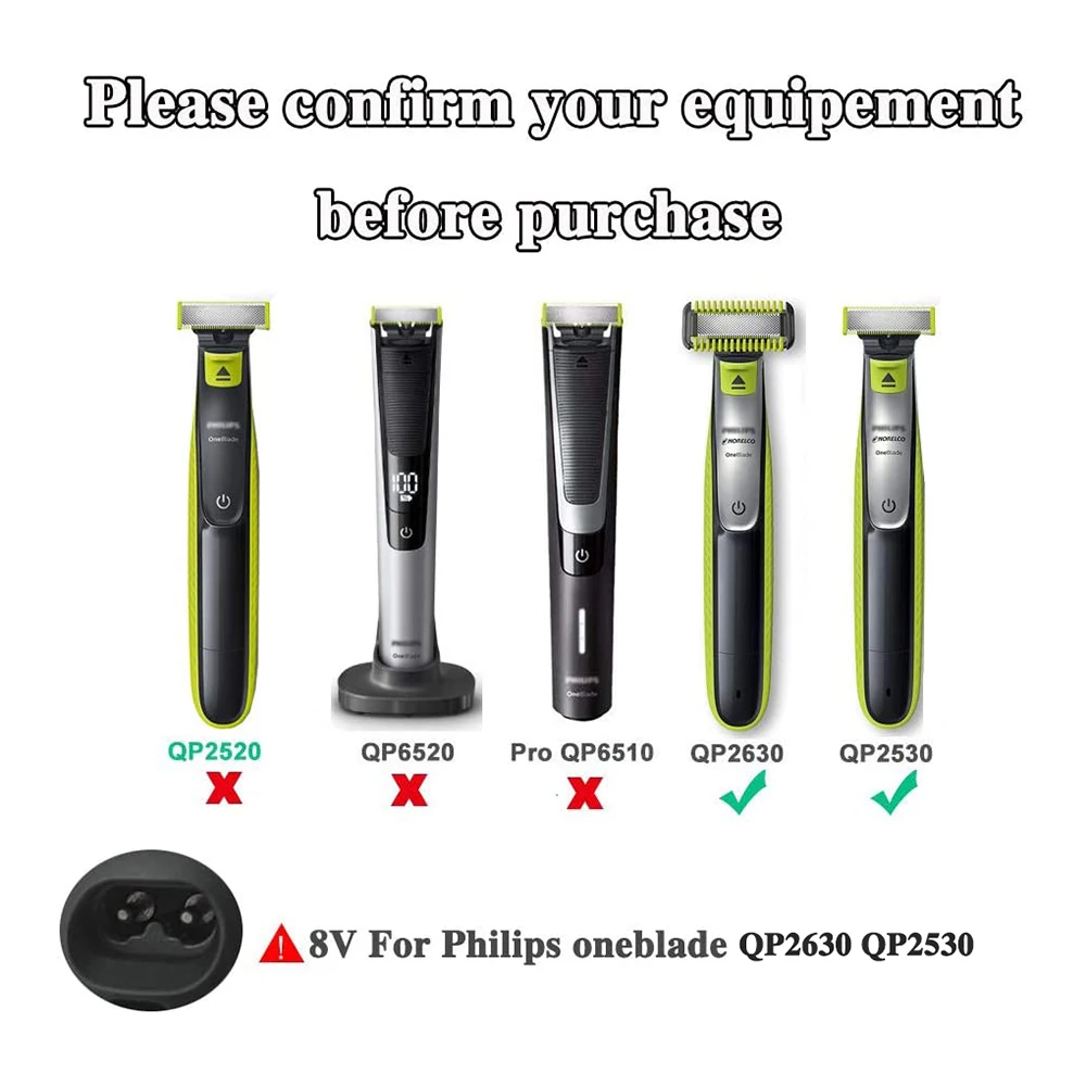 Фото 8 в HQ850 зарядное устройство для бритвы Philips Norelco One Blade QP2530 QP2630 QP2510 QP2620 QP2531 №2