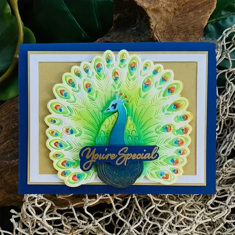 Форма для резки павлина альбом вырезок поздравительная открытка ручная работа